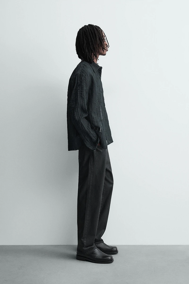 STRIPED JACQUARD SHIRT