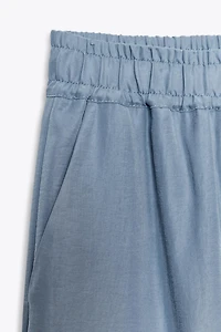 SOFT FEEL WIDE LEG PANTS