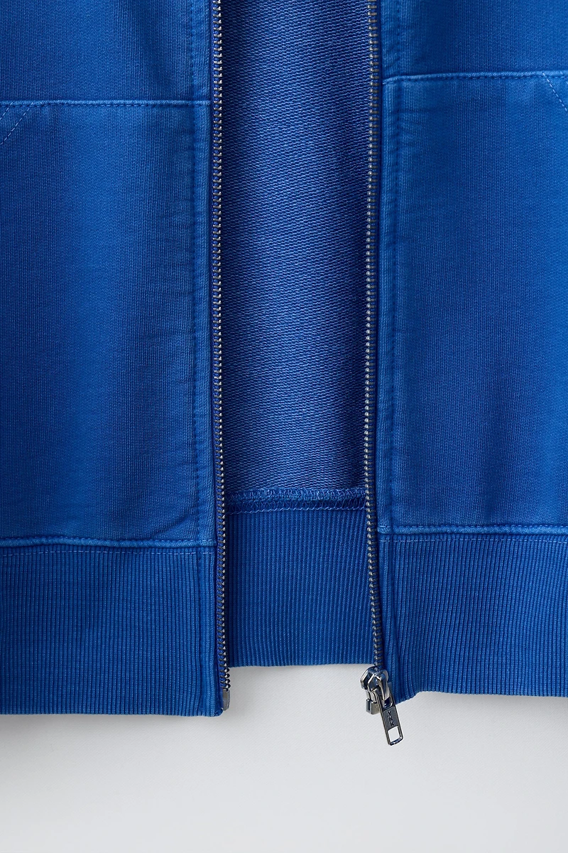 PLUSH ZIP SWEATSHIRT