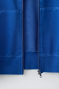 PLUSH ZIP SWEATSHIRT