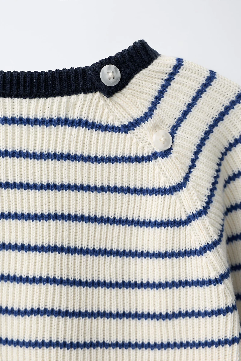 STRIPED KNIT JUMPER