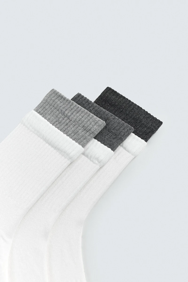 DOUBLE EFFECT SOCKS 3-PACK