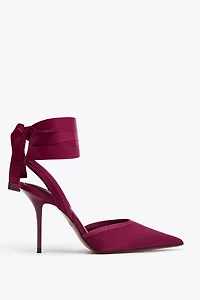 SLINGBACK ANKLE STRAP HEELS