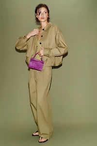 LEATHER VANITY BAG