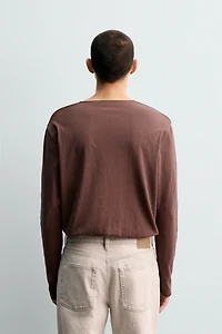 STRIPED JACQUARD T-SHIRT