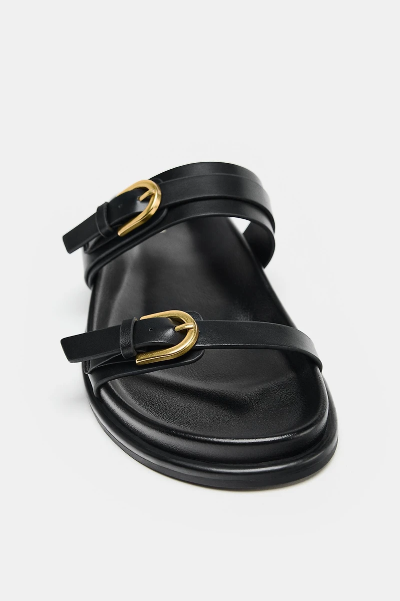 BUCKLED SANDALS