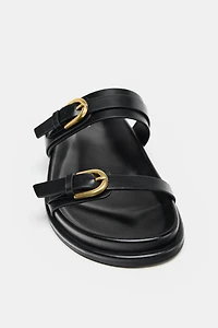 BUCKLED SANDALS