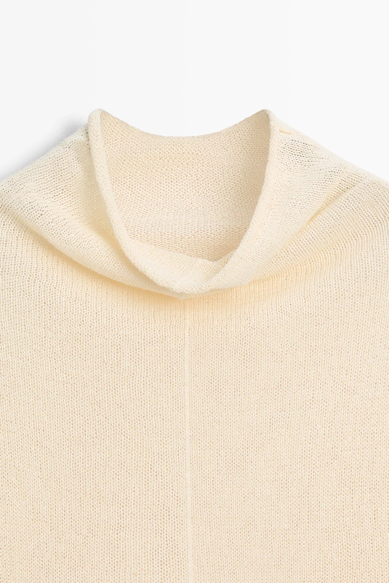 Pull en maille ajourée coton