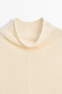 Pull en maille ajourée coton
