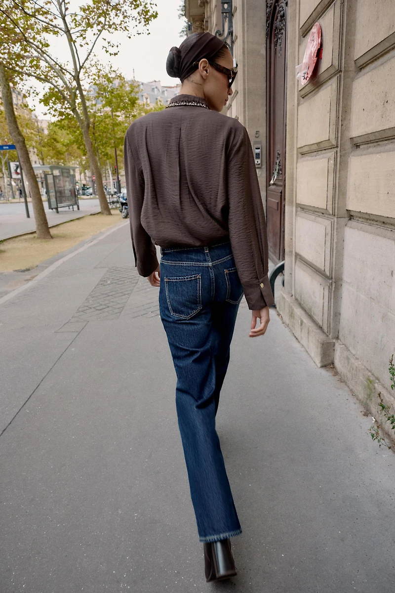 TEXTURED PIPED SHIRT