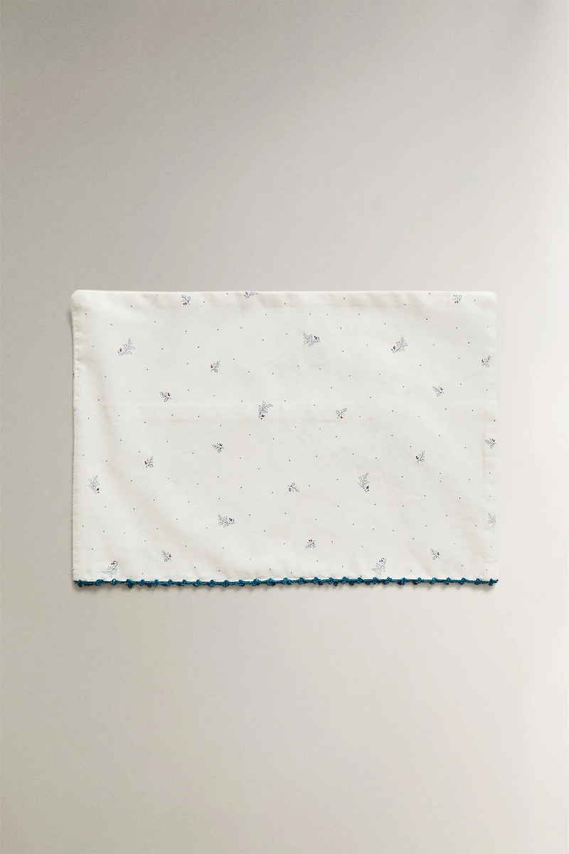 LEAF AND DOT MINICRIB SHEET SET