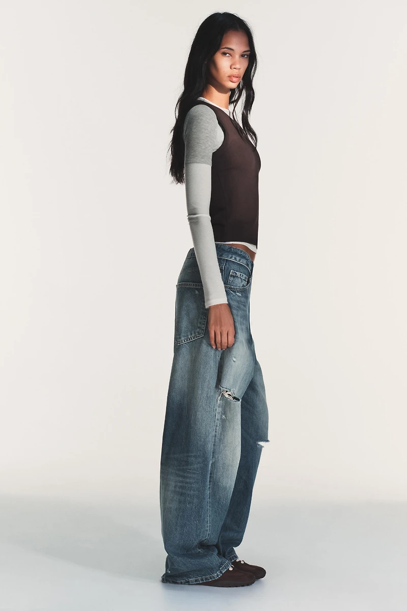 LONG SLEEVE TRIPLE EFFECT T-SHIRT