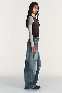 LONG SLEEVE TRIPLE EFFECT T-SHIRT