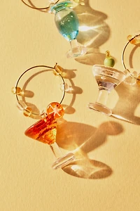 SET OF COCKTAIL GLASS CHARMS (SET OF 6)