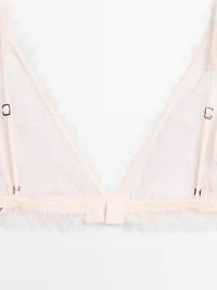 Frayed lace bralette