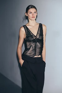 BEADED TOP ZW COLLECTION