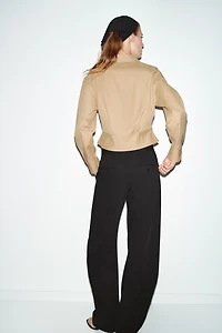 HIGH-WAISTED BARREL PANTS