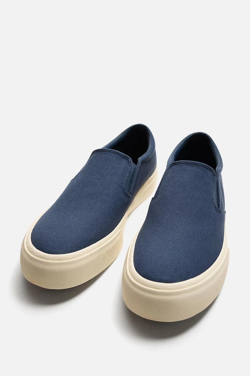 FABRIC LACELESS SNEAKERS