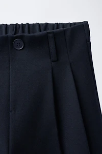 WIDE LEG PLEATED PANTS