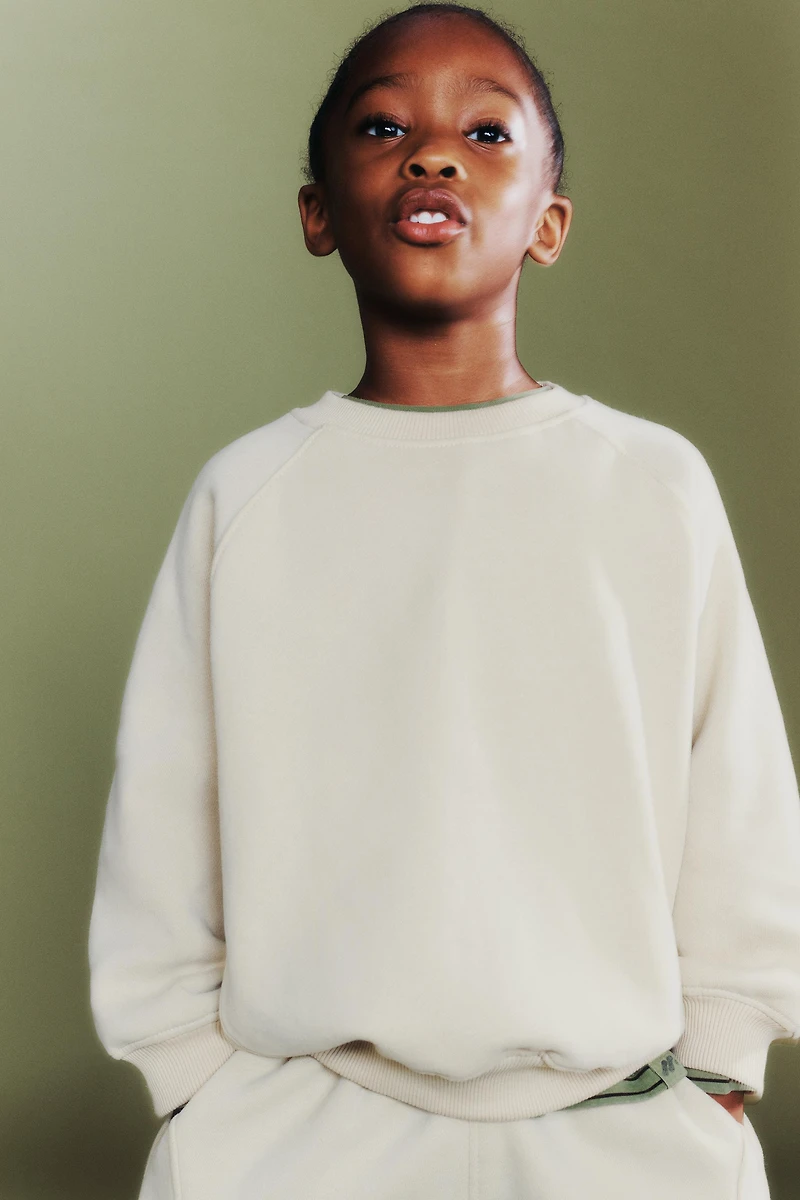 FLOCKED LOGO SWEATSHIRT