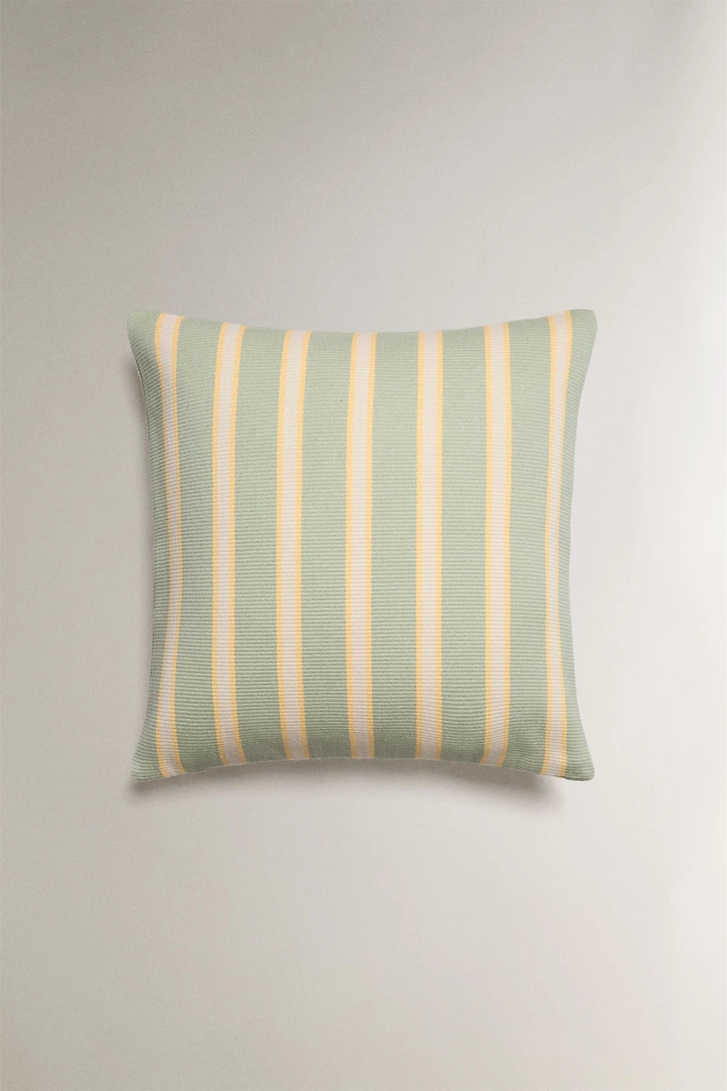 STRIPED THROW PILLOW COVER