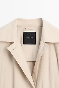 Long flowing trench coat