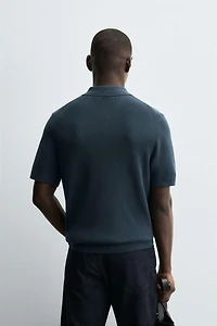 POLO EN MAILLE NACRÉE