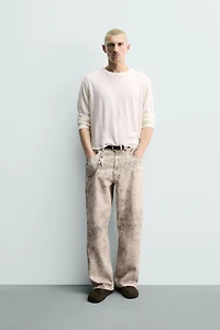 ABSTRACT PRINT BAGGY FIT PANTS