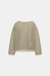 PULL EN MAILLE FINE À RAYURES