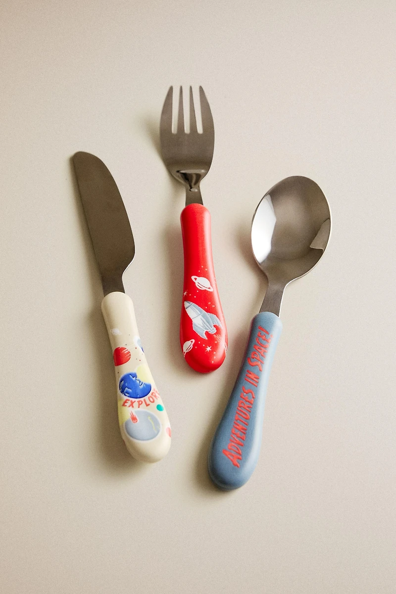 KIDS' SPACE FLATWARE SET