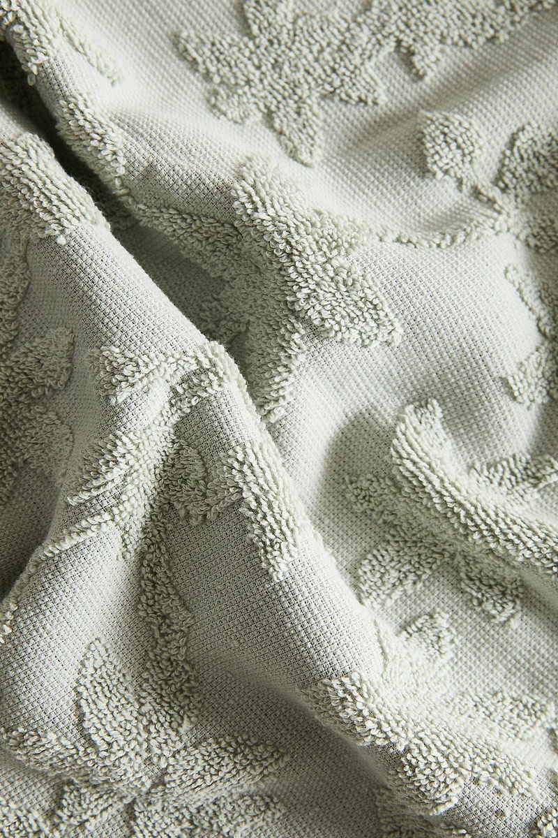 FLORAL JACQUARD BATH TOWEL