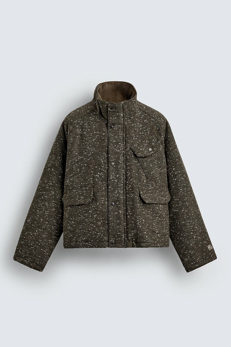 HERRINGBONE TEXTURED JACKET