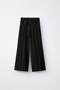 PLEATED WIDE LEG PANTS