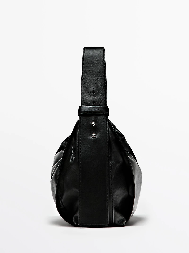 nappa leather shoulder bag