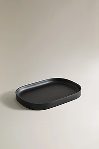PLATEAU RÉSINE NOIR