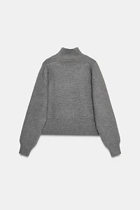 KNIT JUMPER WITH NECK OPENING