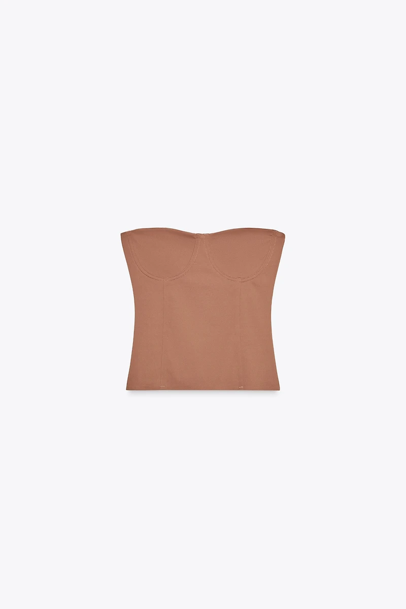 POLYAMIDE BANDEAU TOP