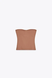 POLYAMIDE BANDEAU TOP