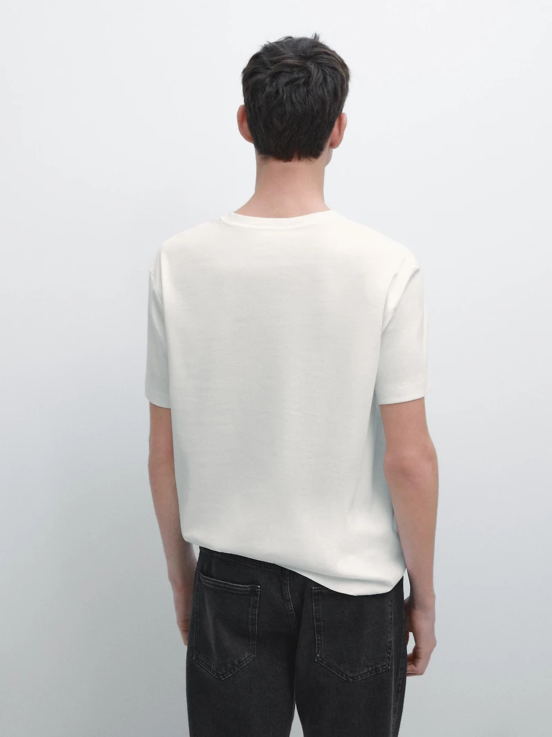 100% mercerised cotton T-shirt