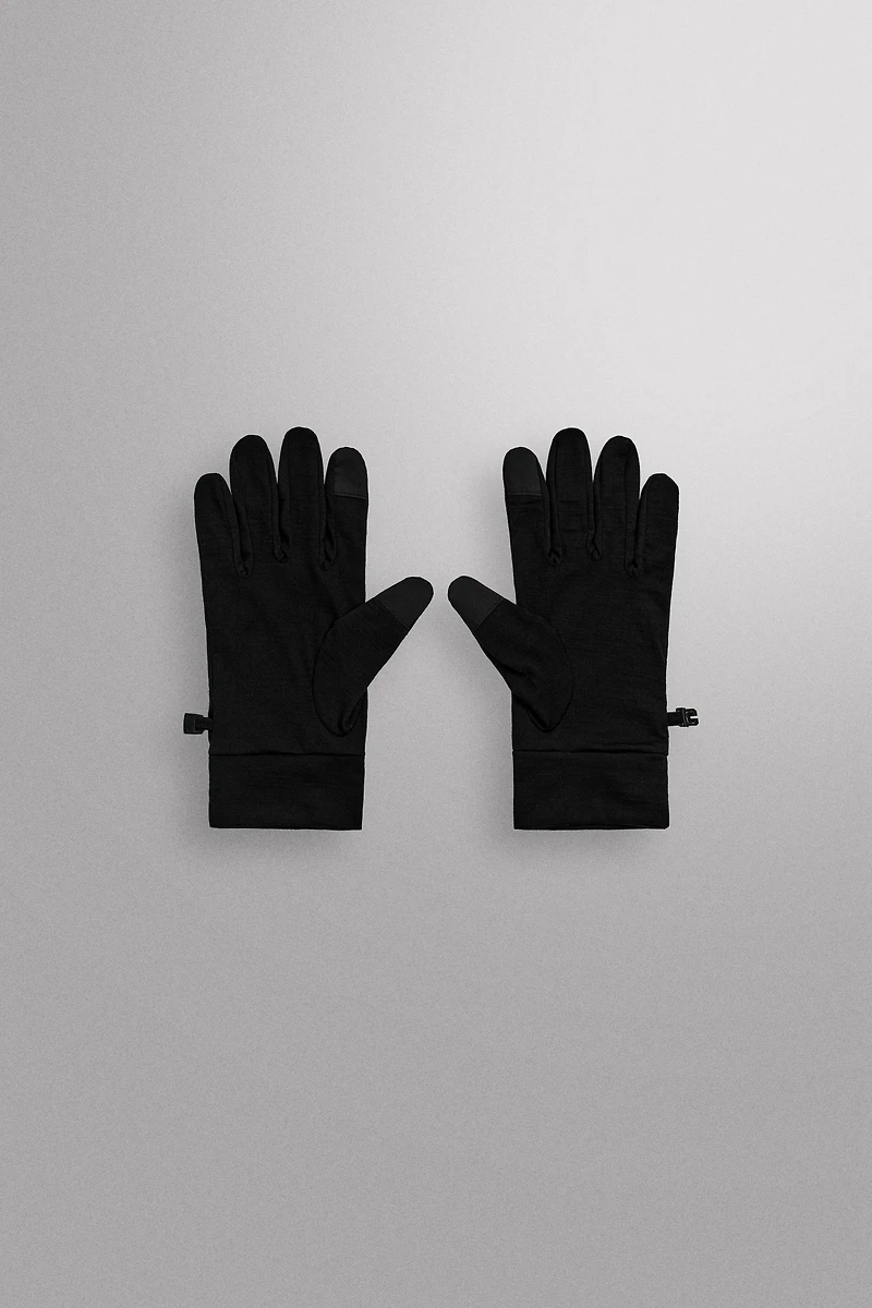 WOOL BLEND RUNNING GLOVES