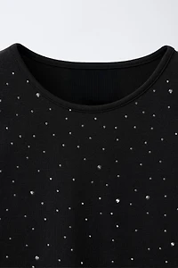 SEAMLESS RHINESTONE T-SHIRT