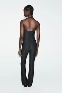 PANTALON FLARE INTERLOCK