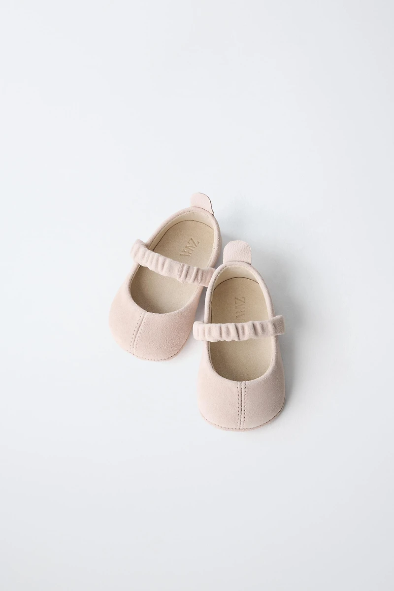 LEATHER BALLET FLATS