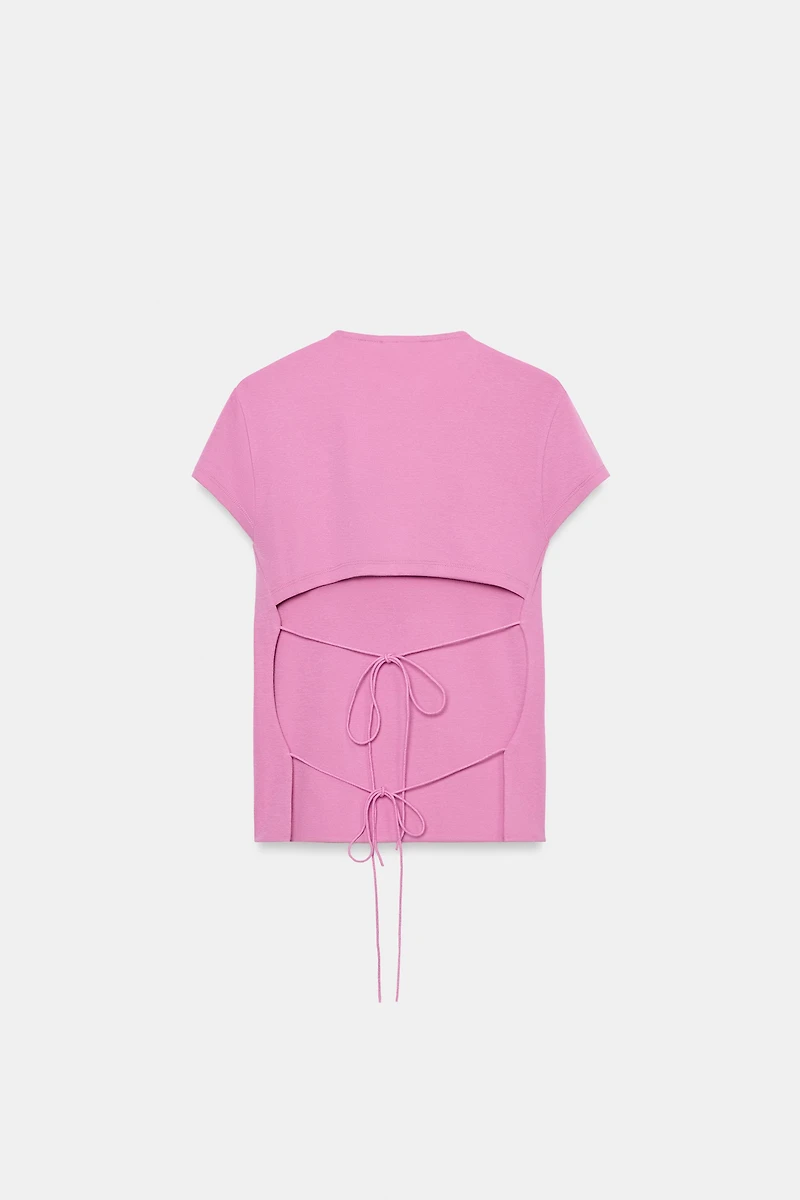 BACKLESS TIE TOP