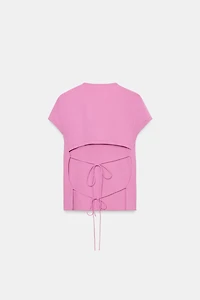 BACKLESS TIE TOP