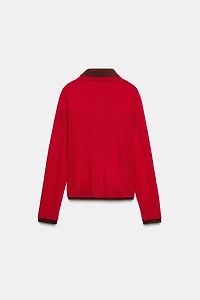 PULL POLO EN MAILLE BIMATIÈRE