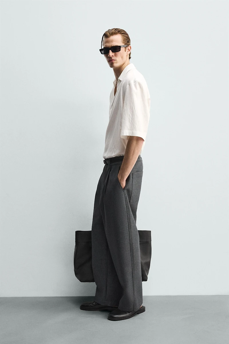 TEXTURED STRIPED POLO SHIRT