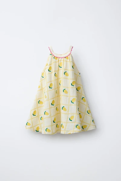 ROBE CITRONS BRODÉS CASA LAWA X ZARA KIDS