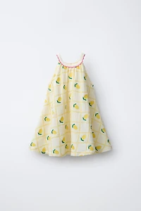 ROBE CITRONS BRODÉS CASA LAWA X ZARA KIDS