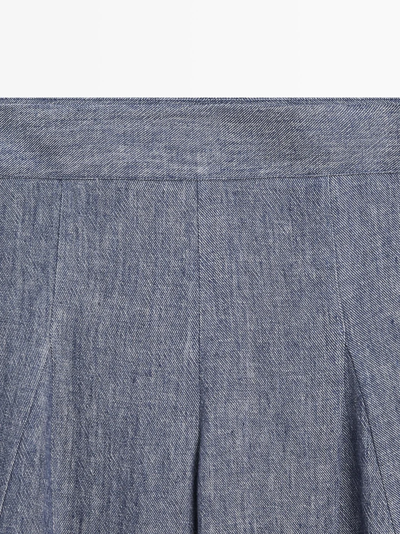 Pleated palazzo trousers